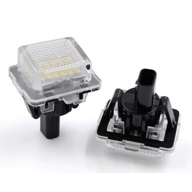 2x LED MB W204,, W212, W216, W221 18 SMD 3w/12v numerio apšvietimo lemputės 2