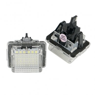 2x LED MB W204, W212, W216, W221, W207 18 SMD 3w/12v numerio apšvietimo lemputės