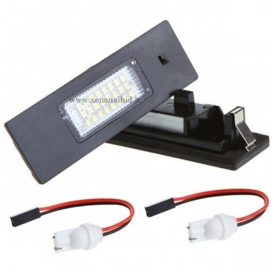 2x Led OEM Error-free numerio apšvietimas BMW 1/ 6 - serijos 24 SMD 6000k