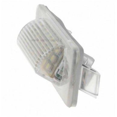 2X LED OEM ERROR-FREE NUMERIO APŠVIETIMAS Mercedes benz MB W210 4D Sedan, W202 4D Sedan Facelif 8 SMD 6000K 1