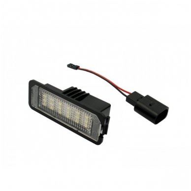 2x Led OEM Error-free numerio apšvietimas Volkswagen automobilių 18 SMD 6000k 2