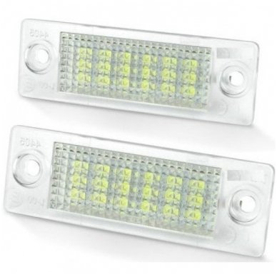 2x Led OEM Error-free numerio apšvietimas Volkswagen, Škoda automobilių 18 SMD 6000k