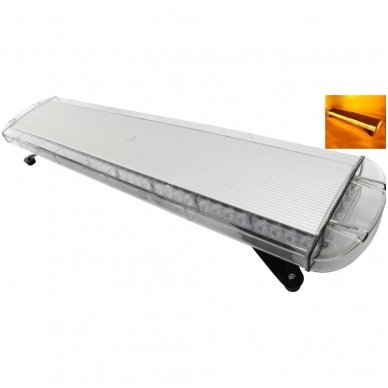 Įspėjamasis galingas LED oranžinis švyturėlis 12V-24V 150 cm 10