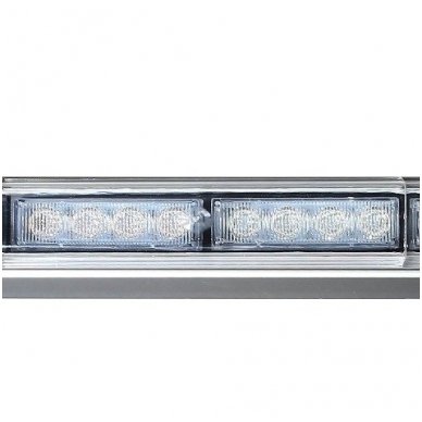 Įspėjamasis galingas LED oranžinis švyturėlis 12V-24V 150 cm 7