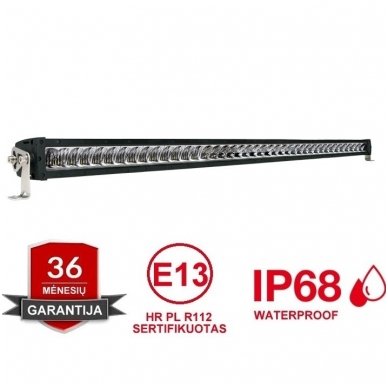 LED BAR sertifikuotas žibintas 400W 40000LM 12-24V (E9 HR PL) COMBO 109cm