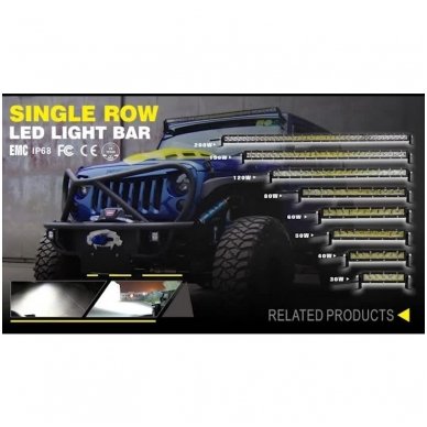 MINI LED BAR žibintas 180W 12-24V COMBO 94cm 1