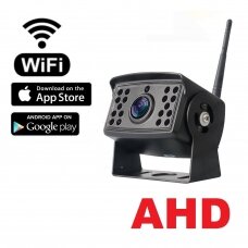 Belaidė parkavimo kamera 5G WIFI AHD su IR LED Android, IOS 12/24V