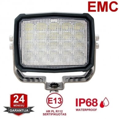 BIG 100W OSRAM-CRD LED 10.000LM plataus švietimo darbo žibintas EMC, 10-32V