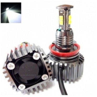 BMW Angel Eyes H8 128W CREE SUPER LED Marker'iai CAN BUS - 1/E87, 1/E82 Coupe, 3/E90, 3/E92 Coupe, 3/E90 M3, 3/E92 M3, 3/E93, 5/E60, 7/F01/F02, E70 X5, E71 X6, E89 Z4