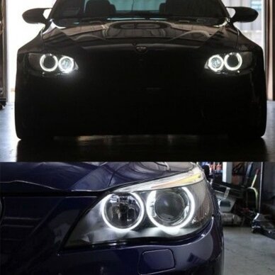 BMW Angel Eyes led markeriai 56W CAN BUS - 3 E90/E91 LCI, X5 E70 be xenon 8