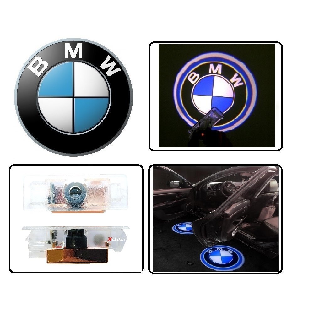 Bmw Led 3d Originalus Logotipas Sesėlis į Duris Led Durų Logotipai Led Produktai Xled Lt Xenon Bixenonai Drl E4 Zymėti Led Zibintai