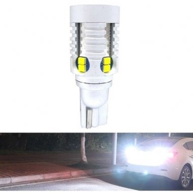 XLED +800% 1500LM CAN-BUS W16W 921 - T15 ZES 12 SMD LED 6000k balta lemputė į atbulinį žibintą 4