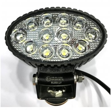 EMC LED plataus švietimo darbo žibintas 36W, 10-30V, 12 LED 1