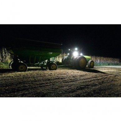 "JOHN DEERE" stiliaus ovalus 65W CREE LED plataus švietimo darbo žibintas EMC, 10-32V 5