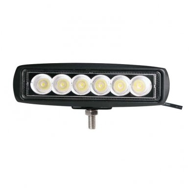 EMC LED plataus švietimo darbo žibintas 18W, 9-32V, 6 LED 6