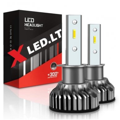 XLED H1 SUPER MINI CAN-BUS ZES +300% LED sistema 12V-24V 6500LM