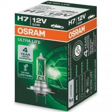 H7 OSRAM ULTRA LIFE lemputė 4 metai garantija, 64210ULT, 4008321416292 halogeninė lemputė