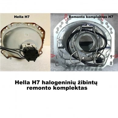 H7 Hella 3 Gen5 3R Bi-halogen remonto komplektas 5