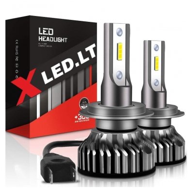 XLED H7 SUPER MINI CAN-BUS ZES +300% LED sistema 12V-24V 6500LM