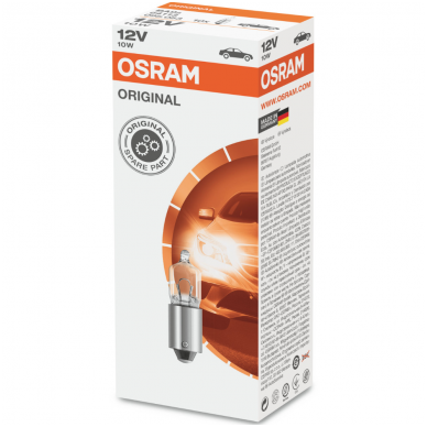 Halogeninė lemputė BAX9S / H6W 1vnt. Osram 12V 6W 64132, 4008321094896 2