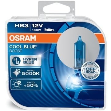 HB3/9005 OSRAM COOL BLUE BOOST, 100W 5000K, +50% šviesos, 69005CBB-HCB, 4052899439887