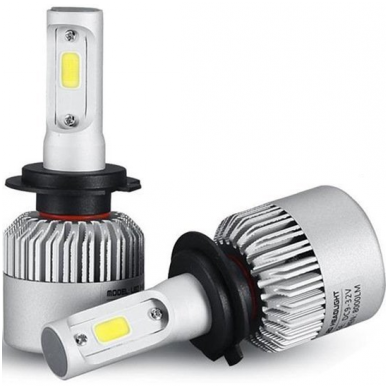 HB3 / 9005 COB LED sistema 12-24V, 25W, 2500LM į priekinius žibintus