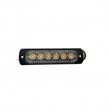 Įspėjamasis SUPER MINI 6 LED 9W švyturėlis - geltonas 12V-24V 4