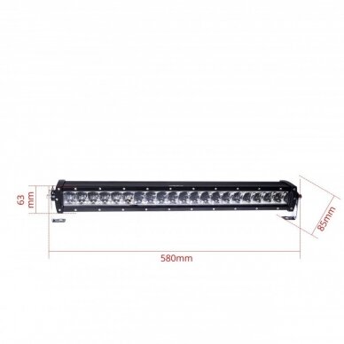 LED BAR sertifikuotas žibintas 200W 20000LM 12-24V (E9 HR PL) COMBO 58cm 15