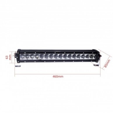 LED BAR sertifikuotas žibintas 160W 16000LM 12-24V (E9 HR PL) COMBO 46cm 15