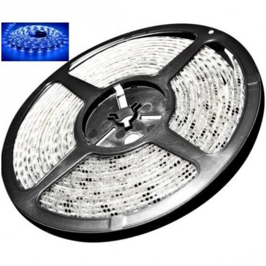 LED juosta mėlyna 12V 14.4W/m LED5050 SMD hermetiška