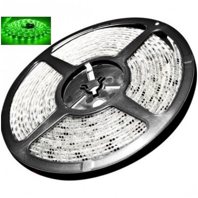 LED juosta žalia 12V 14.4W/m LED5050 SMD hermetiška