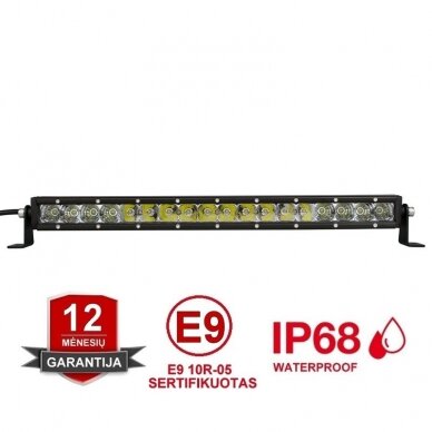 MINI LED BAR žibintas 80W 12-24V COMBO 43cm