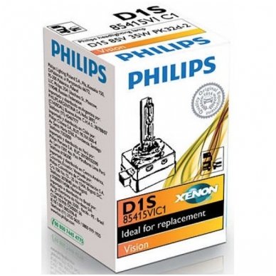 D1S NEW PHILIPS VISION originali 85415VIC1, 4400K xenon lemputė 4