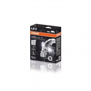 OSRAM LED HB4 9006 lemputės HL LEDriving Gen2 12V-24V 9736CW P22d 3