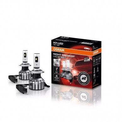 Osram NIGHT BREAKER H7 +230% LED GEN 2 lempučių komplektas 64210DWNBG2 | Legalios keliuose*