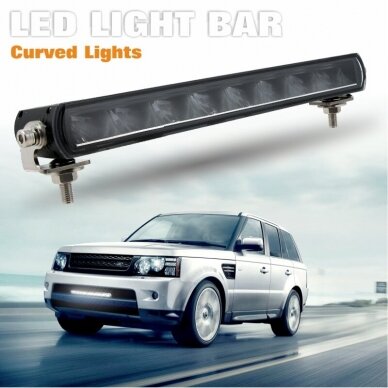 SLIM LED BAR sertifikuotas žibintas 84W 8400LM 12-24V (E9 HR PL) COMBO 52cm 18