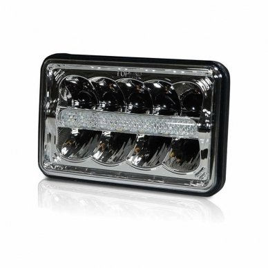 Sunkvežimių / MOTO priekinis CREE LED žibintas 45W artimos/ tolimos/ gabaritas 9-32V 4