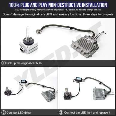 XLED D3S CAN-BUS +600% LED sistema 12V-24V 2x13000LM 4