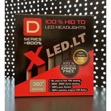 XLED D5S CAN-BUS +600% LED sistema 12V-24V 2x13000LM 9