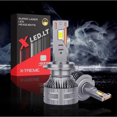 XLED HIR2 / 9012 SUPER LASER +600% X-TREME CAN-BUS LED sistema 12V-24V 2x13000LM