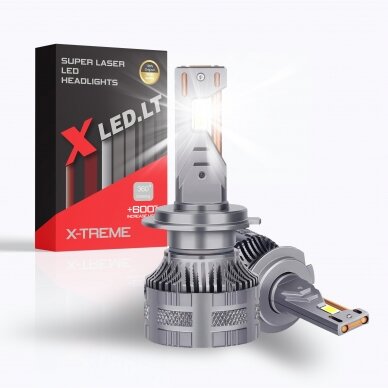 XLED HIR2 / 9012 SUPER LASER +600% X-TREME CAN-BUS LED sistema 12V-24V 2x13000LM 5